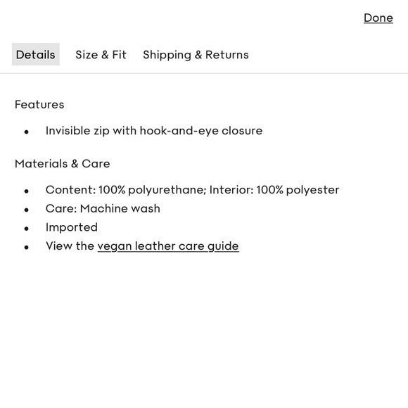 ARITZIA Sunday Best Vegan Leather Olive Mini Skirt size 8 - Picture 6 of 10